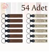A Kahve & Sütlü Kahve, Girişimcilik Öğretmeninden Anı, 54’lü Set, İsim Ve Mesajlı Deri Anahtarlık