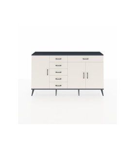 Arges Konsol 3 Raflı 6 Çekmeceli 3 Kapaklı 176x30x99 Antrasit-Aytaşı