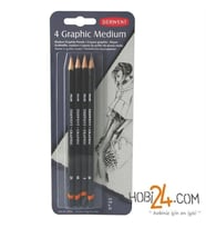 derwent grahic set medium bliter 4 lü