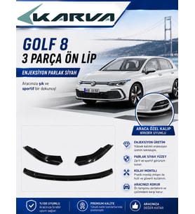 Volkswagen Golf 8 3 Parça Ön Lip