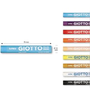 Olio Maxi yağlı pastel set, çocuklar için, 12 renk, büyük çocuk sanatçı pasteli, ev ve okul için ideal