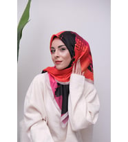 Renkli Karma Desen Dijital Soft Eşarp