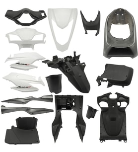 Kaporta Seti 16 Parça Eski Model [A Kalite] Beyaz - Honda Activa S 125