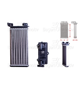 BMW E30 315 316i 318i 323i 324i 325i 1982 Sonrası Kalorifer Radyatörü Mekanik 264X134 mm