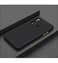 Huawei P30 Lite Yüksek Kenarlı El İzi Yapmayan Mat Kalite Kılıf (Siyah)