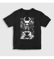 Presmono Unisex Çocuk Siyah Shadow Oyun Hollow Knight T-Shirt 493399tt
