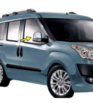 Fiat Doblo Krom Ayna Kapağı 2010 - 2014 Arası Paslanmaz Çelik
