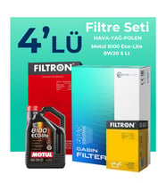 Filtron Hyundai Tucson 1.6 Benzin Filtre Bakım Seti Motul Motor Yağlı (2020-2024) 4 Lü