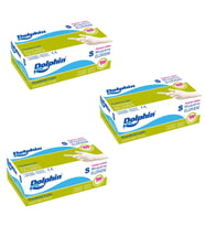 Dolphin Tek Kullanımlık Lateks Beyaz Pudralı Small Muayne Eldiveni - 100 Adetlik 3 Paket