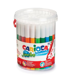 CARİOCA JUMBO SÜPER YIKANABİLİR KEÇELİ BOYA KALEMİ 50'Lİ
