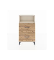 Arges Komodin Tek Raflı 2 Çekmeceli 60x30x106 Aytaşı-Çam