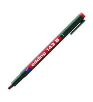EDDİNG 143B ASETAT KALEMİ 3mm KIRMIZI