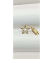 Gold Renk Taş Detaylı Yıldız Charm