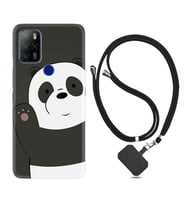 Omix X300 X500 X400 X600 X700 Kılıf Boyun Askılı Silikon Hello Panda 1709