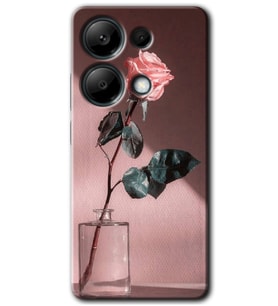 Poco M6 Pro Kılıf HD Desen Baskılı Kılıf - Retro Gül