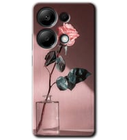 Poco M6 Pro Kılıf HD Desen Baskılı Kılıf - Retro Gül