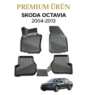 Skoda Octavia 2004-2013 Uyumlu 3D Oto Paspas Premium