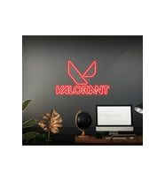VALORANT Yazılı ve Şekilli Neon Tabela