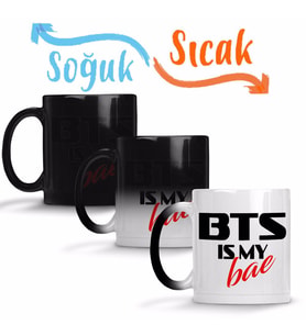 Bts İs My Bae Sihirli Kupa Bardak Porselen