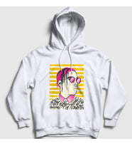 Presmono Unisex Beyaz Cool ASAP Rocky Kapüşonlu Sweatshirt 153002tt