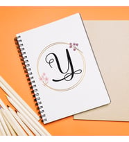 Baş Harf Tasarımlı Defter Kişiye Özel