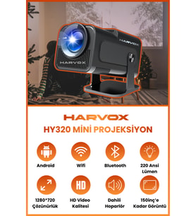 Mini Projeksiyon Cihazı Taşınabilir Android, Wifi, HDMI, USB Destekli