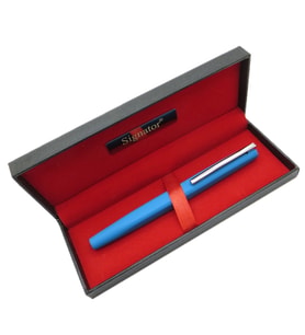 Signator® T520 Mat Mavi Krom Roller Kalem  İsme Özel Kalem  Hediyelik Kalem (Karışık)