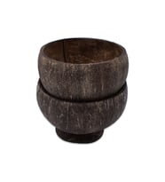Hedicaret Hindistan Cevizi Kase 2 Adet Coconut Bowl Mat Çerezlik Sosluk