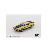 Mini GT 1139 Ford Mustang Mach1 Grabber Sarı 1/64 Model Araba