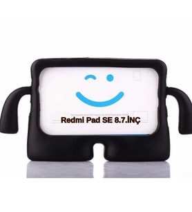 Xiaomi Redmi Pad SE 8.7inç Kılıf Çocuklara Özel Silikon Case (Siyah)