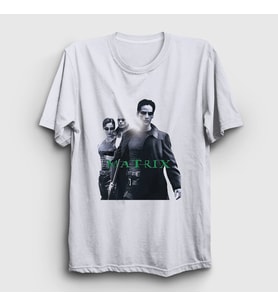Presmono Unisex Beyaz Neo Film The Matrix T-Shirt 253888tt