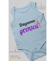Dayısının Prensesi Sıfır Kol Bebek Zıbını %100 Pamuk