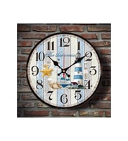 bilge Tasarım retro Duvar Saati 40 x 40 CM (Çok Renkli)