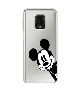 Redmi Note 9 Pro / 9s Uyumlu Mickey Mouse Tasarımlı Şeffaf Telefon Kılıfı
