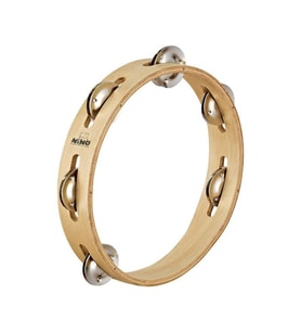 Nino NINO46 Wood 8 Inch Tambourine