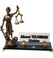 İsimlik - Masalık - Kalemli İsimlik - Buro Ofıs M544 ADALET GOLD