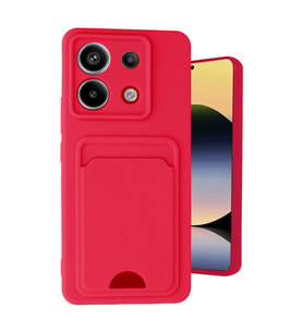 Note 13 5G Kılıf Kelvin Kartvizitli - Kırmızı
