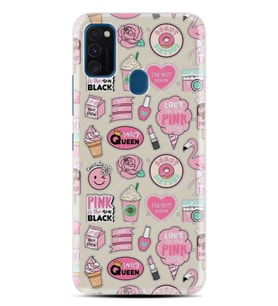 Samsung M21 M22 M23 M30 M31S M32 Kılıf Desenli Silikon Donut Flamingo 1415