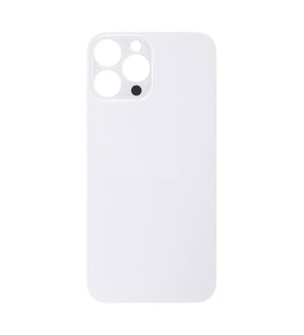 Apple iPhone 13 Pro Max Arka Pil Batarya Kapağı - LENS HARİÇ (Beyaz)