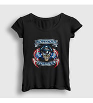 Presmono Kadın Siyah Forever Bon Jovi T-Shirt 20113tt