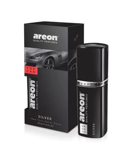Areon Perfume 50 Ml Silver Oto Araç Parfümü (Siyah Şişe)