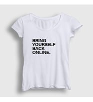 Presmono Kadın Beyaz Online Westworld T-Shirt 224887tt (Beyaz)