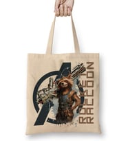 Avengers Rocket Raccoon Bez Çanta Uzun Saplı