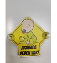 Arabada Bebek Var (Yapıştırma Dahildir) (Siyah)