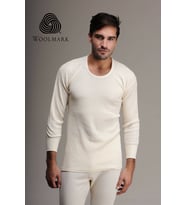 pilelistore Hasyün 1002 %100 Yün Erkek  Uzun Kol Fanila (Ten)