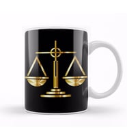 Law Balance Avukat Hukuk Kupa Bardak Porselen