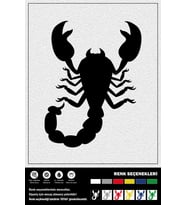 SCORPION UP STICKER 15 x 20 cm