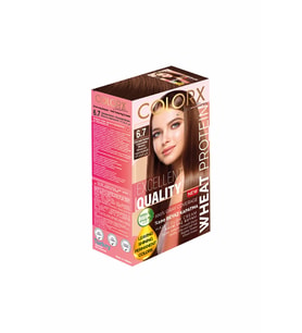 COLORX SAÇ BOYASI SET TEK- 6.7 ÇİKOLATA KAHVE