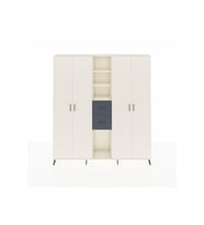 Arges Dolap 15 Raflı 2 Çekmeceli 4 Kapaklı 220x30x243 Aytaşı-Aytaşı/Antrasit
