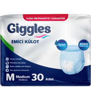 Giggles Hasta Bezi Yetişkin Emici Külot M-Orta Medium 30 Adet Tekli Pk